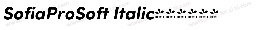 SofiaProSoft Italic字体转换